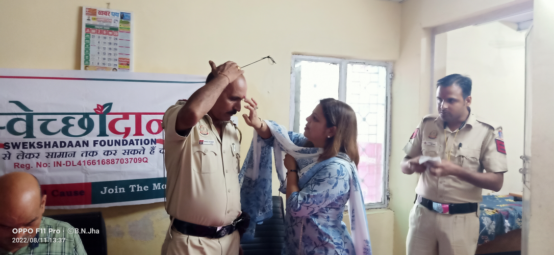 Raksha Bandhan Celebration with Delhi Police